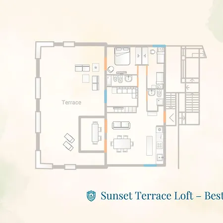 Lägenhet Sunset Terrace Loft View By Rent *